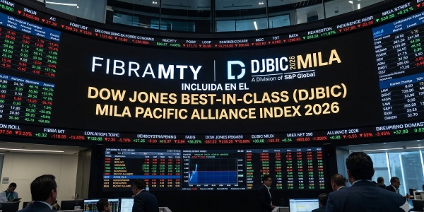 Fibra MTY entra al índice Dow Jones MILA Pacific Alliance 2026