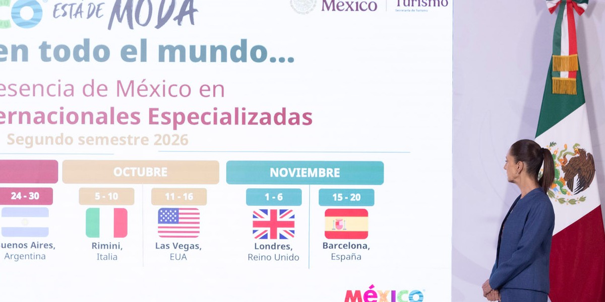Viajeros internacionales a México crecen 7.7% en primer semestre de 2026