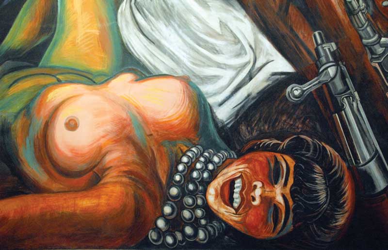 Detalle del mural
La Katharsis
José Clemente Orozco
(segundo piso)