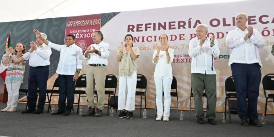 Arranca producción en la Refinería Olmeca