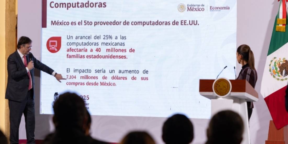 México advierte de impacto económico en EU ante posible arancel del 25%