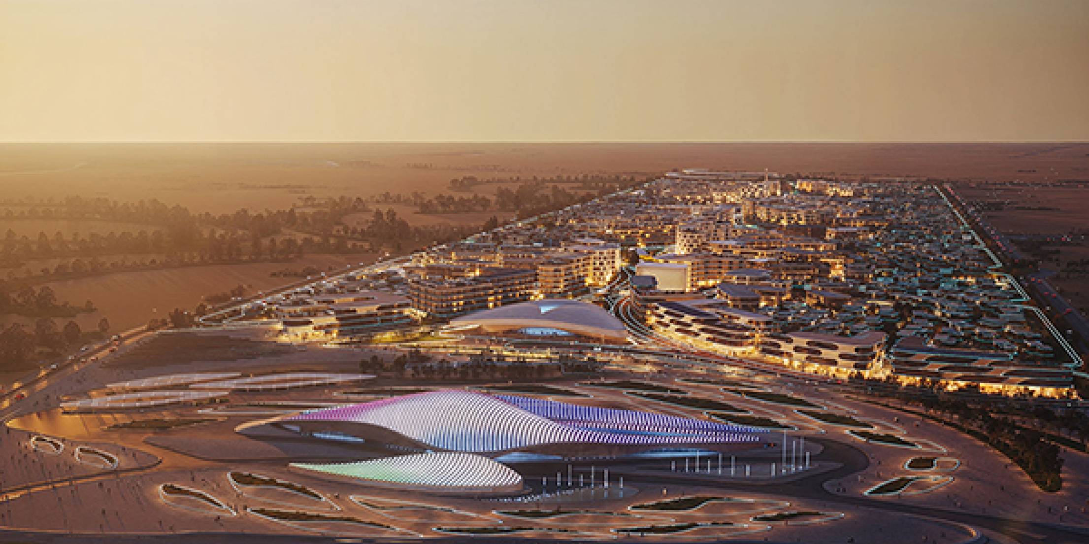 Zaha Hadid Architects diseña ciudad inteligente y sostenible en Sharjah
