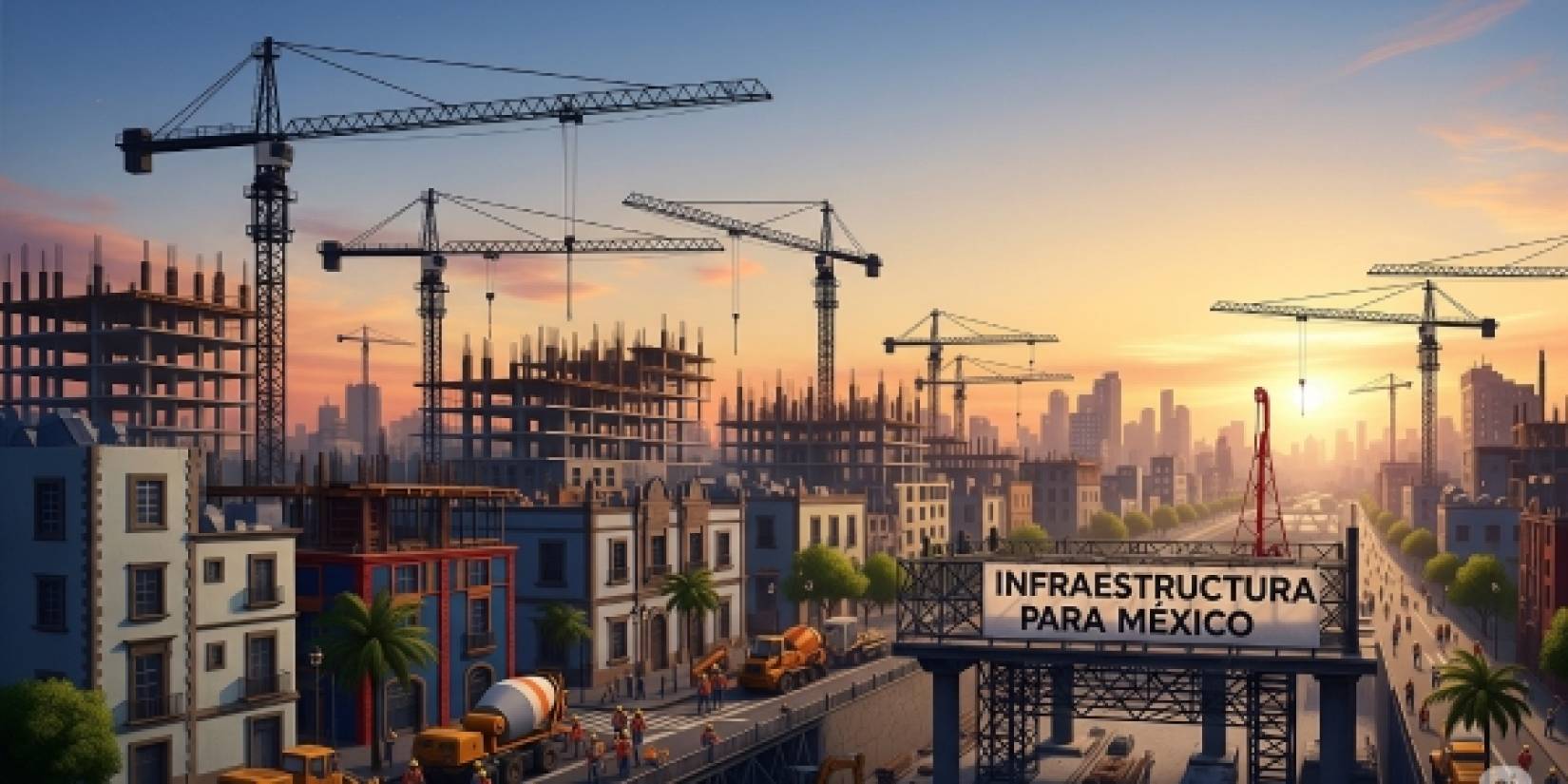 Construcción en México cerrará 2025 con caída de 1.5% pese a impulso privado