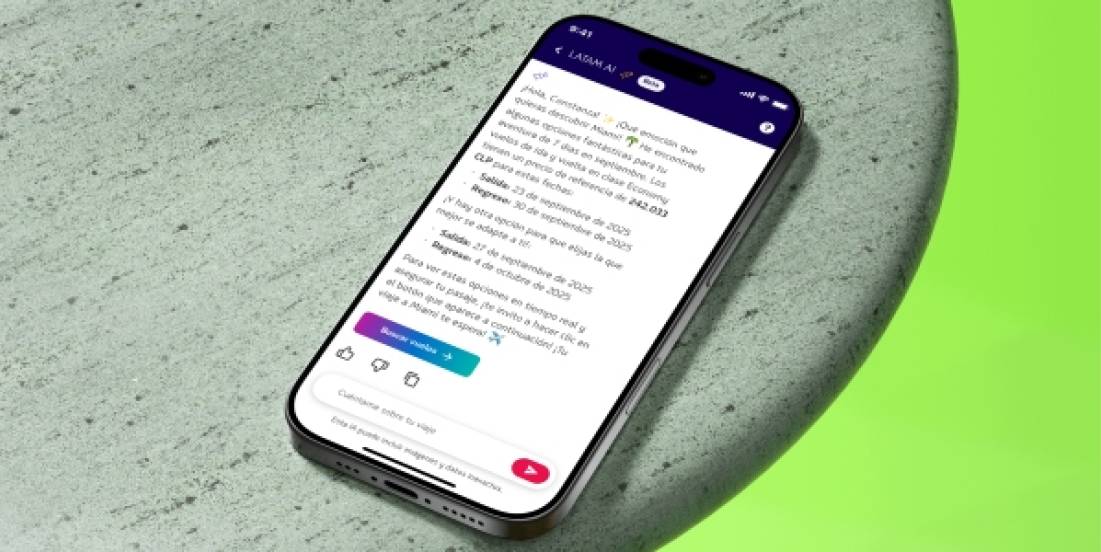 LATAM lanza agente virtual de IA para planear viajes en Latinoamérica