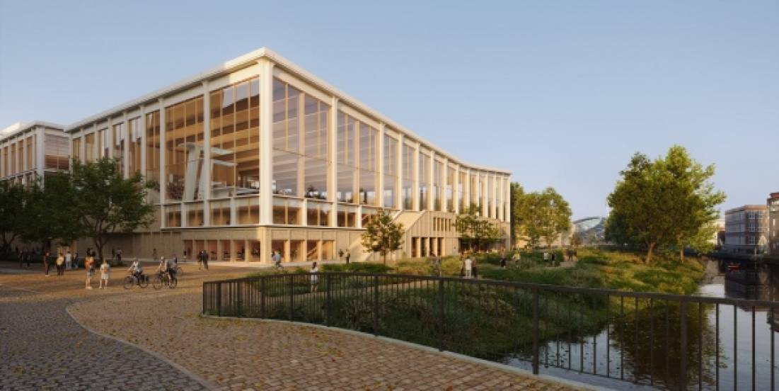 Henning Larsen renueva Gotemburgo con una piscina de madera sostenible