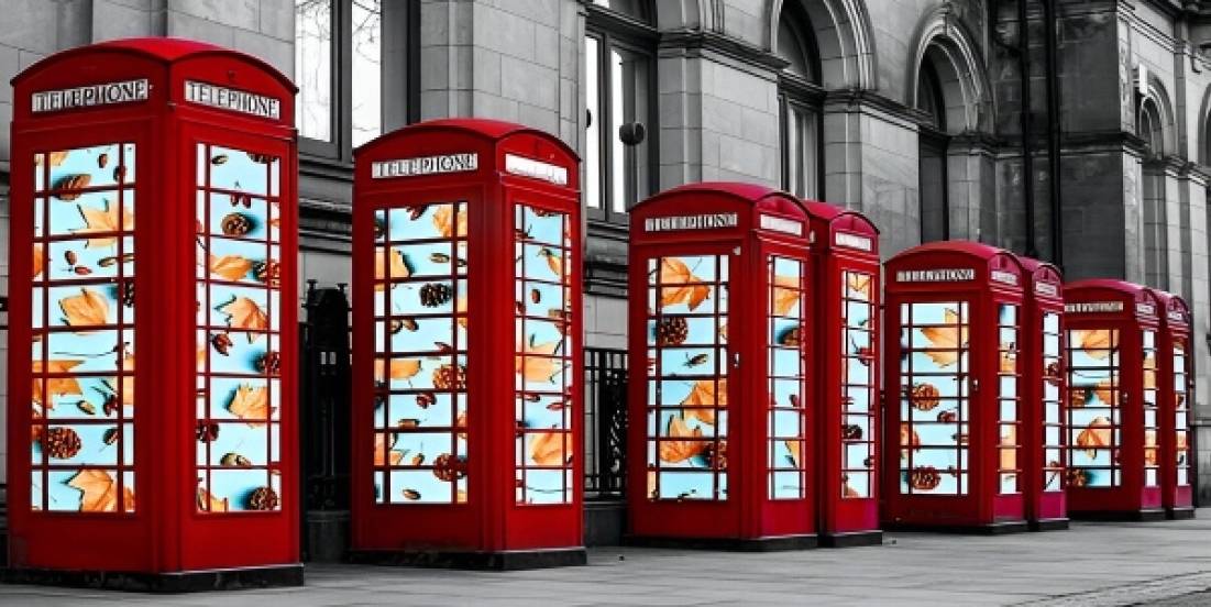 Preston convierte cabinas telefónicas históricas en arte urbano digital