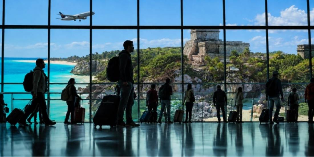 México rompe récord de visitantes internacionales, pero cae el gasto turístico