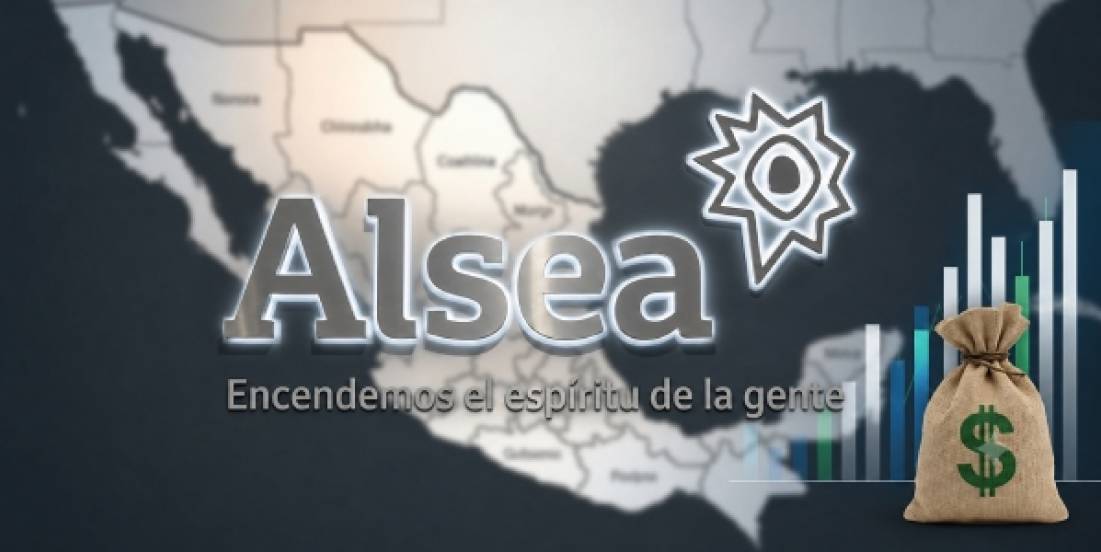 Alsea invierte 1,840 mdp en 1S; México concentra 63% del capital