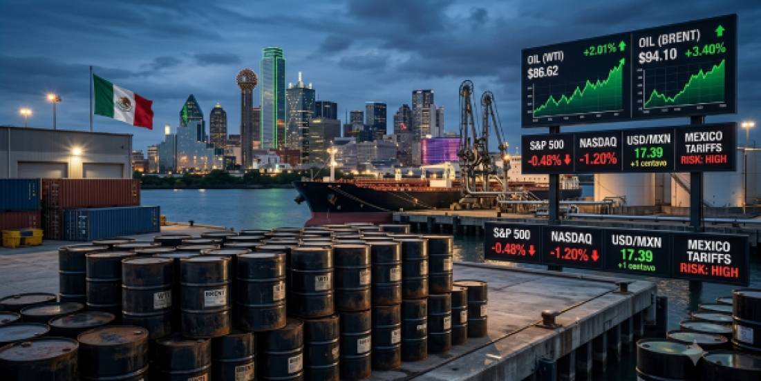 Petróleo encarece mercados y eleva riesgos para el peso