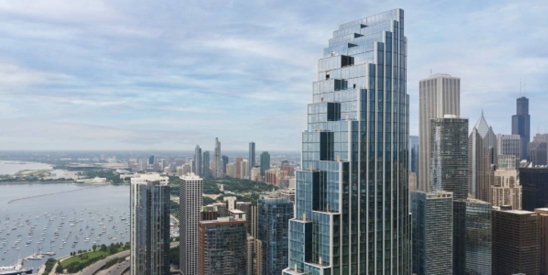 SOM diseña una torre de 72 pisos frente al lago Michigan