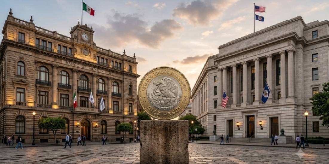 Mercados esperan decisión de Banxico mientras la Fed endurece su discurso