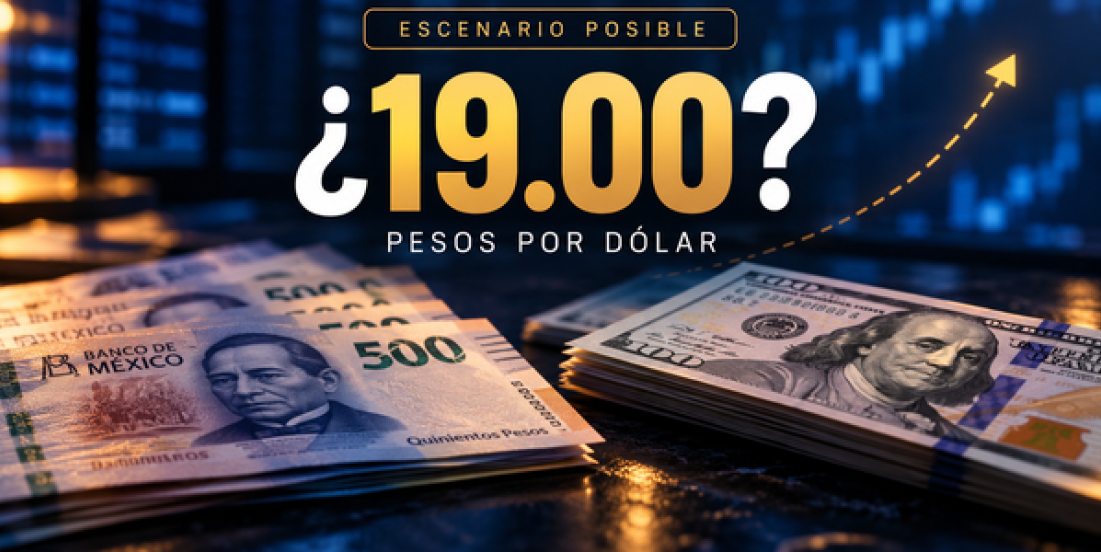 Dólar podría alcanzar los 19 pesos en episodios de volatilidad